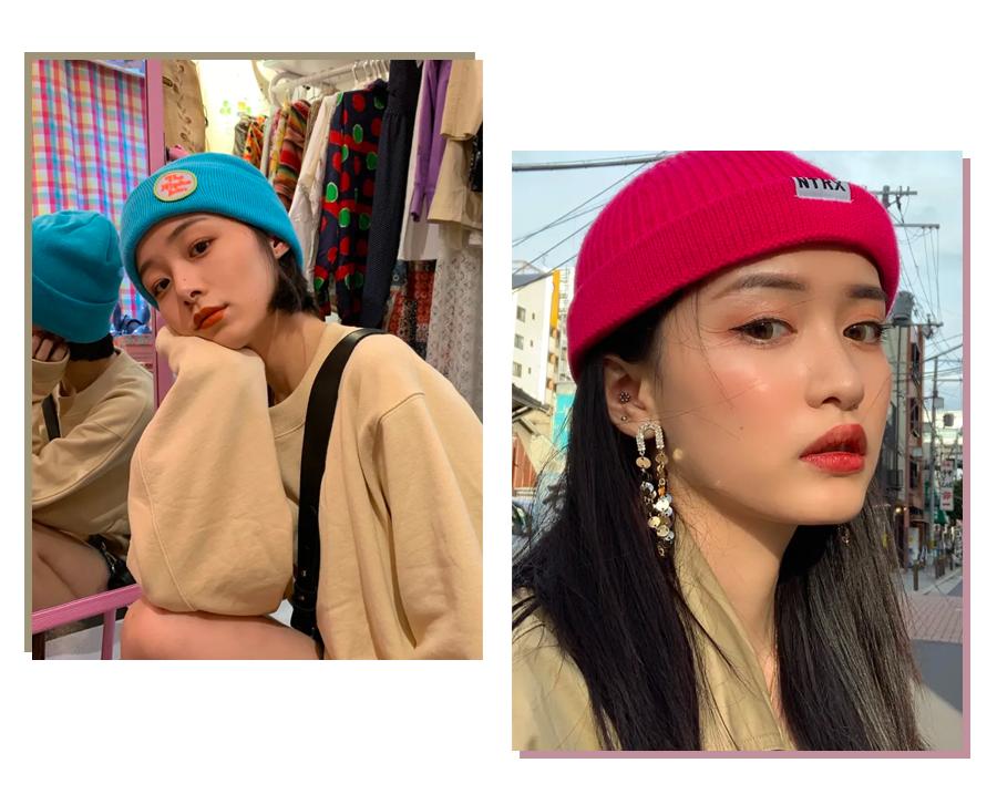 适合圆脸女生戴的冬季帽子,适合女士夏季长脸型戴的帽子