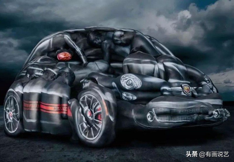 6幅欺骗双眼的人体绘画，仔细看看才发现模特躲在画中