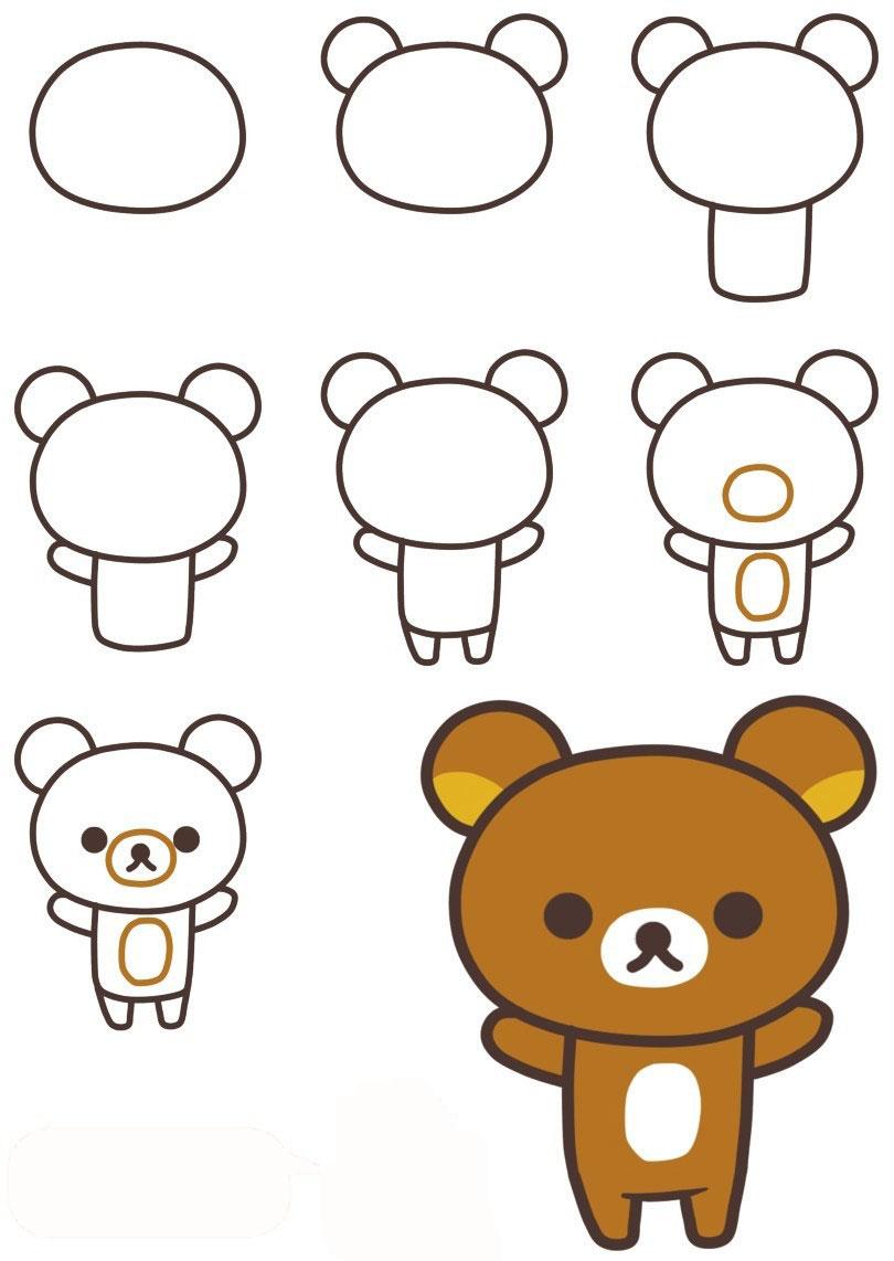 简单漫画教程可爱卡通,漫画可爱简单步骤