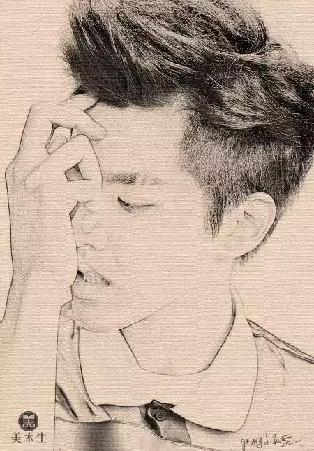 明星素描图片大全大图,画明星素描视频教程