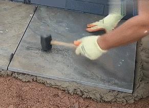 美国贴瓷砖工人,新加坡石材铺装机器人