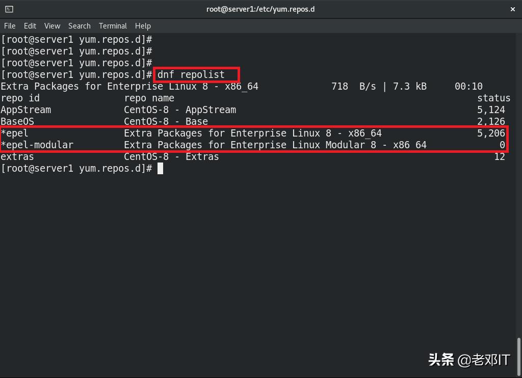 添加dnf第三方软件仓库-CentOS8.1Linux系统运维实战十
