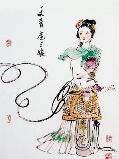 水浒传中的美女扈三娘,水浒传女将扈三娘