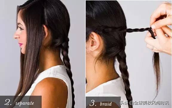 简单易学的编发教程一看就会,儿童编发步骤简单