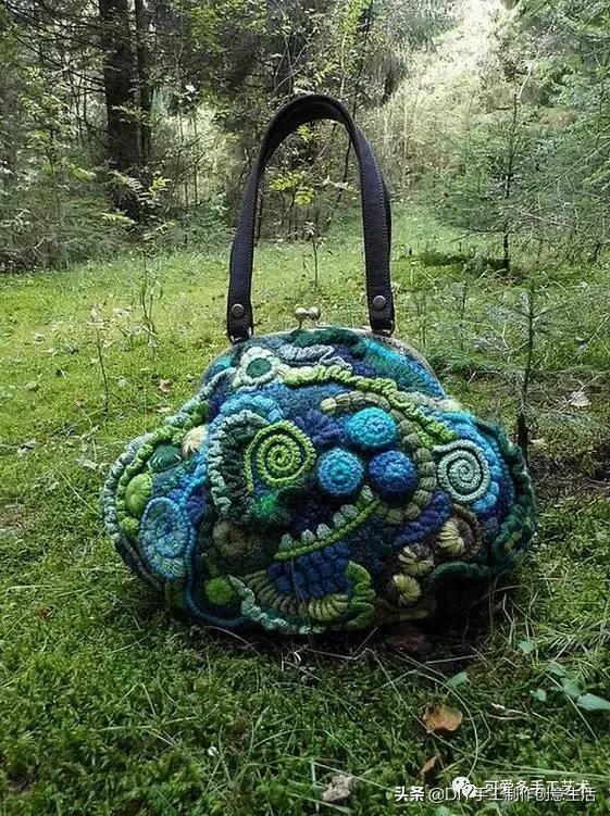 厉害了，极美爱尔兰钩花包包，看了这个才是真服气