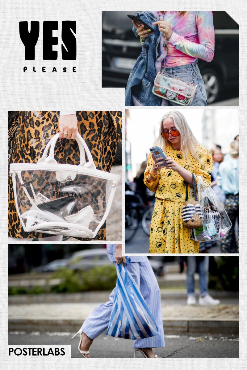 普通包包背腻了,试试“PVC”元素的包包吧,时髦吸睛很高级