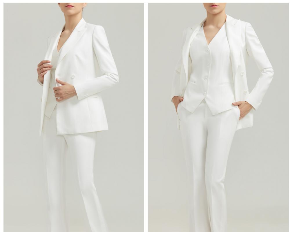 一件有质感的西装,一件白色西服配什么