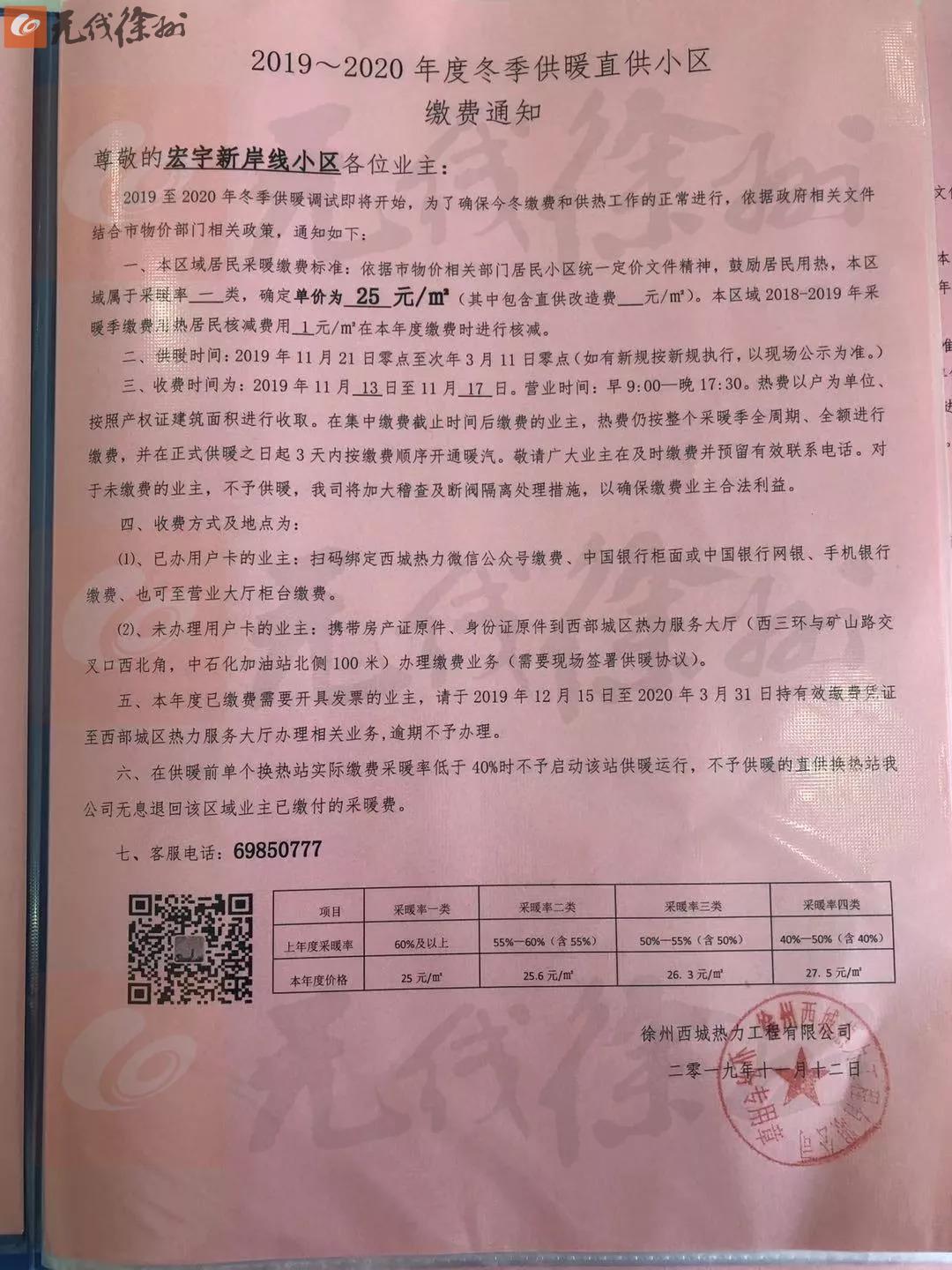 徐州供暖小区最新消息,徐州今冬供暖价格和供暖时间出炉
