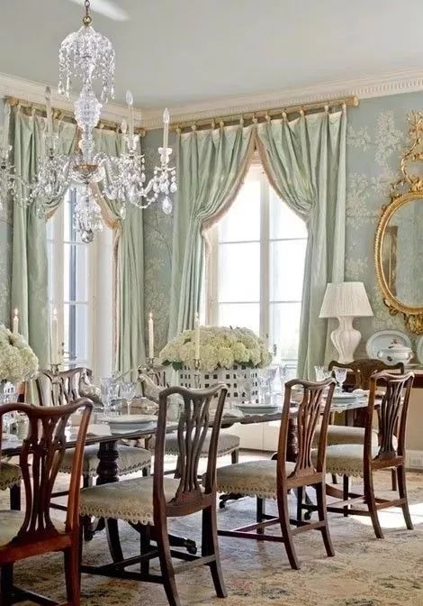 别墅客厅窗帘最新款式效果图,2020别墅窗帘