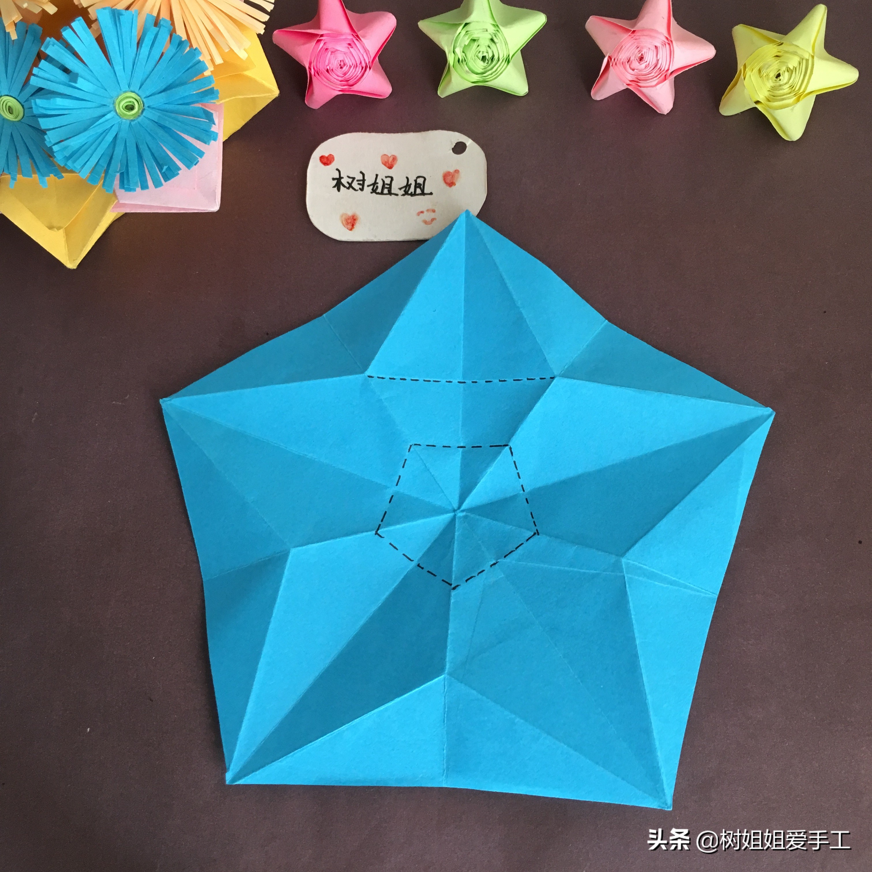 幼儿园亲子手工之折纸六角星视频,儿童亲子折纸大全