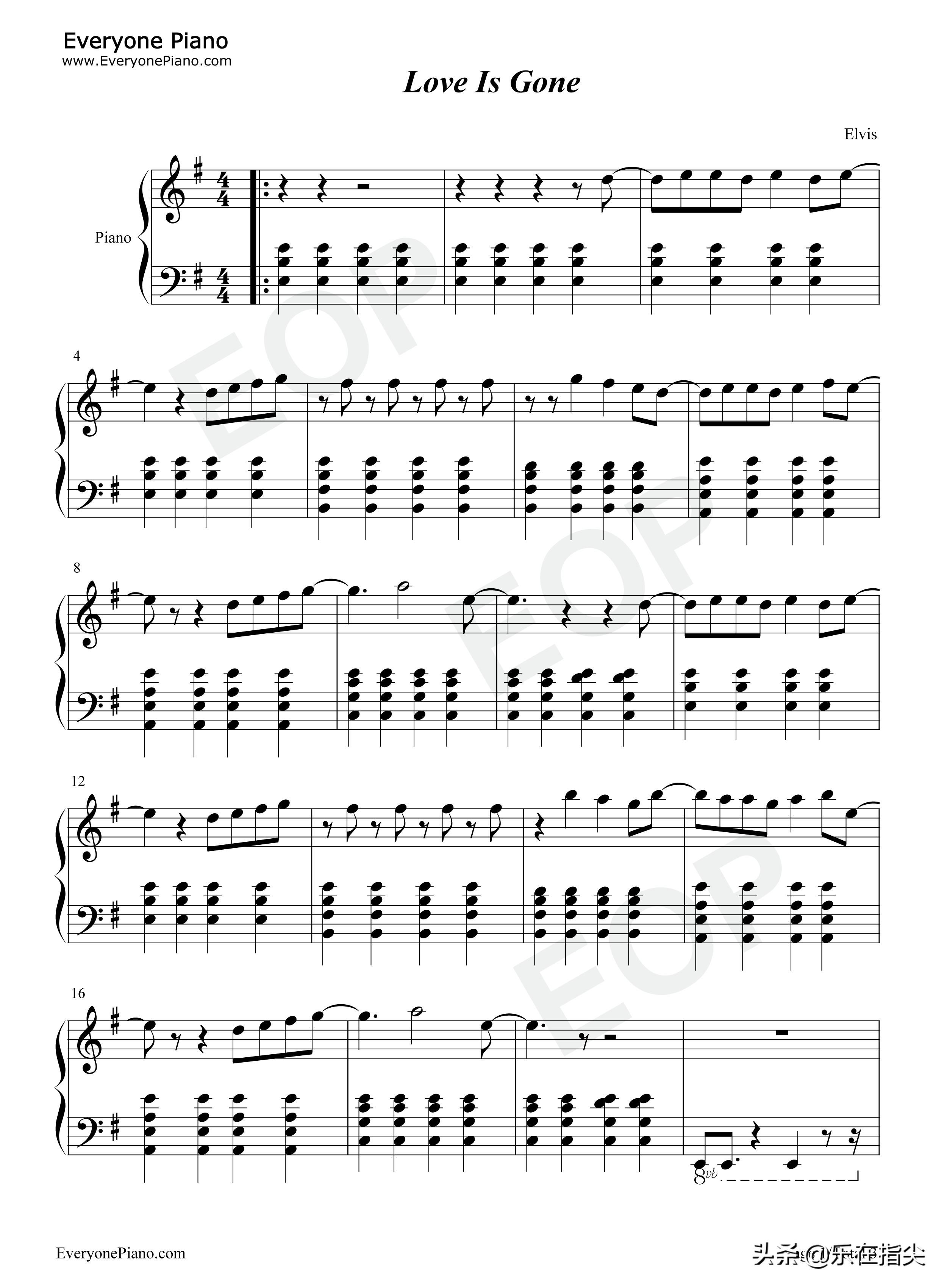 loveisgone钢琴谱简谱完整版,loveisgone钢琴谱求谱网