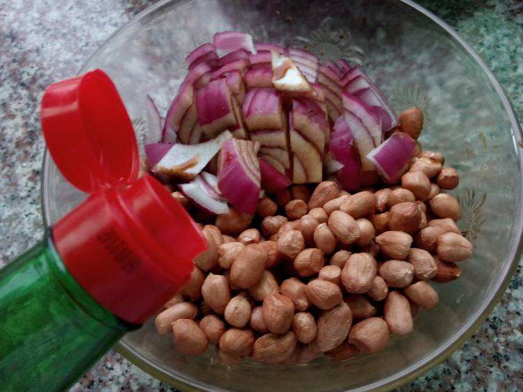 陈醋花生家常做法,陈醋花生的正确做法