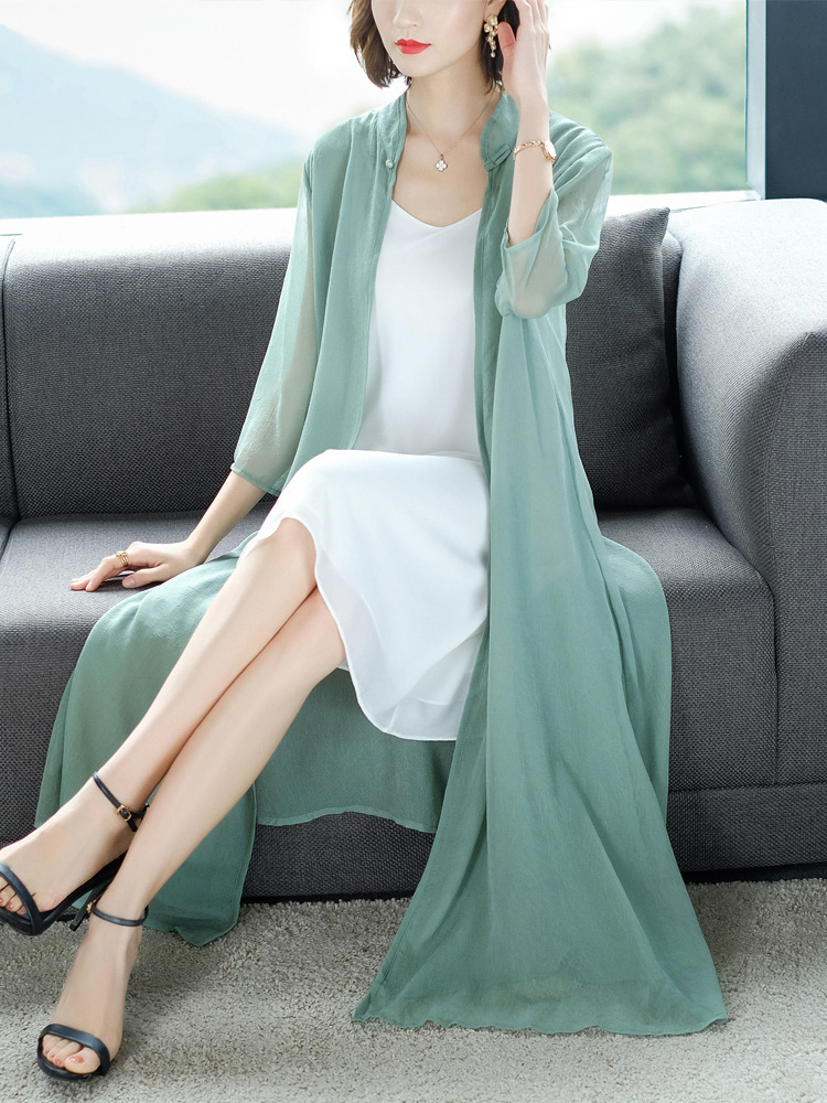 适合夏天穿裙子的开衫,夏季连衣裙披肩外搭洋气