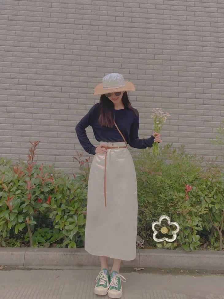 赵丽颖夏日装扮,夏日草帽赵丽颖