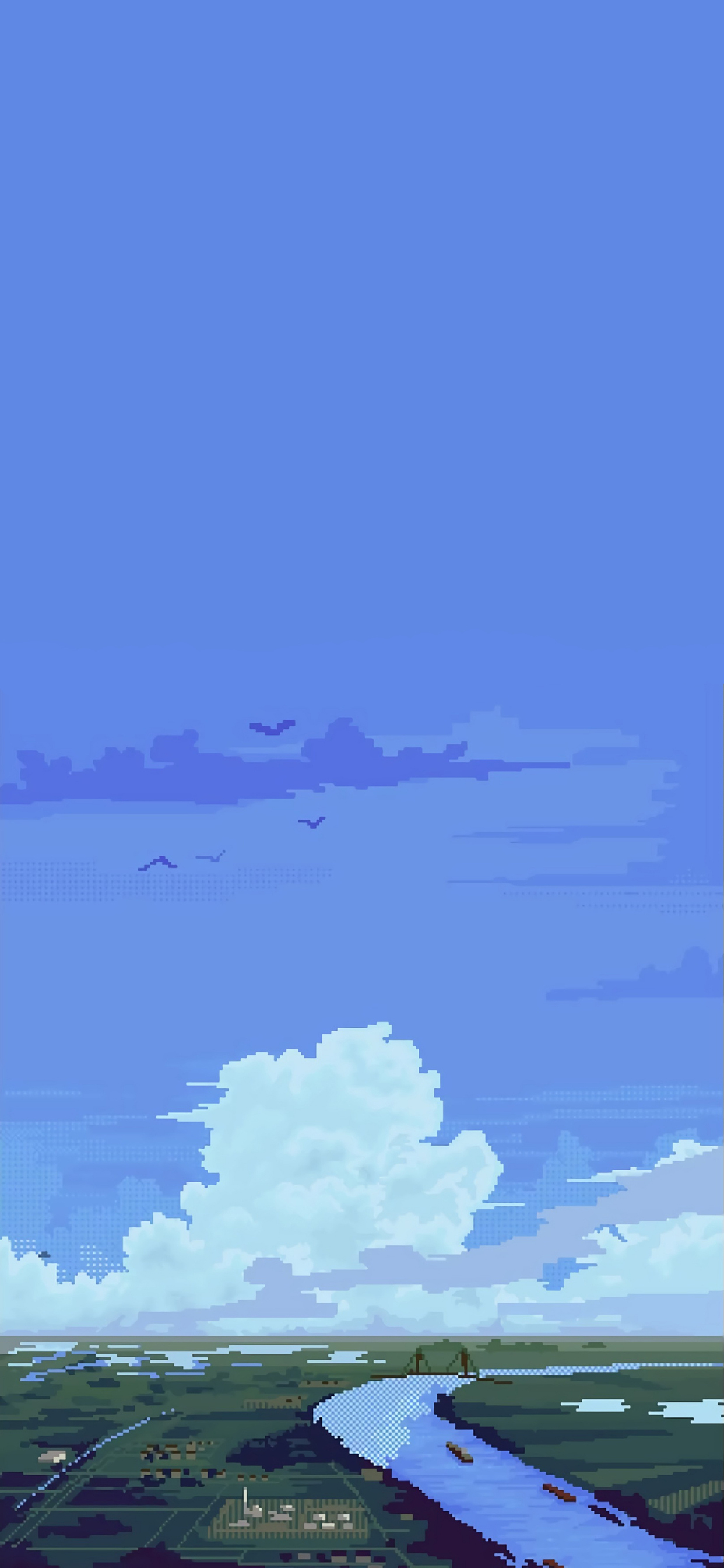 全面屏像素风壁纸,壁纸像素风格动漫