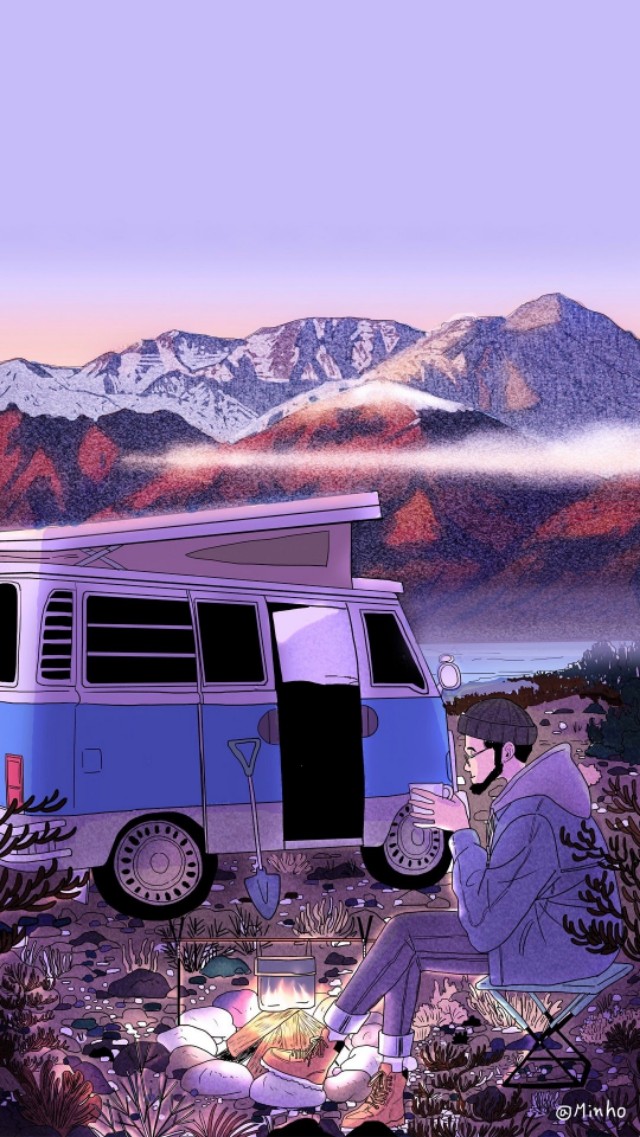 卡通壁纸幸福,插画壁纸爱情壁纸