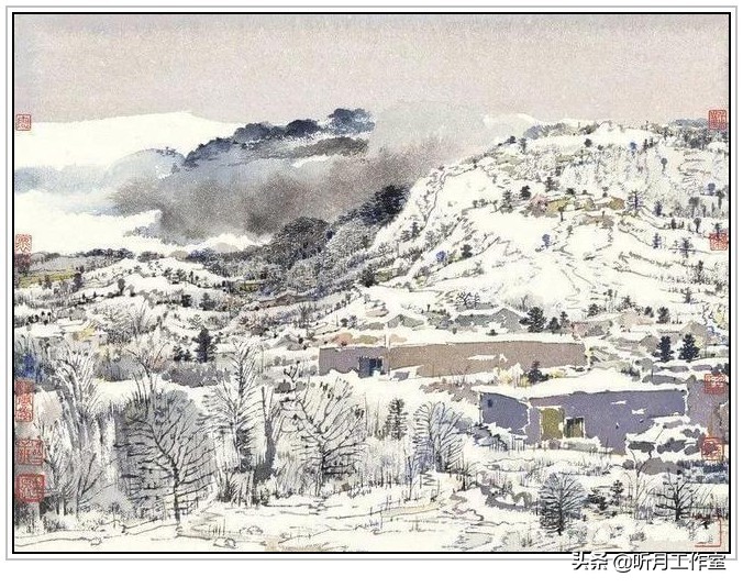 卢禹舜中国画欣赏,卢禹舜先生山水画创作