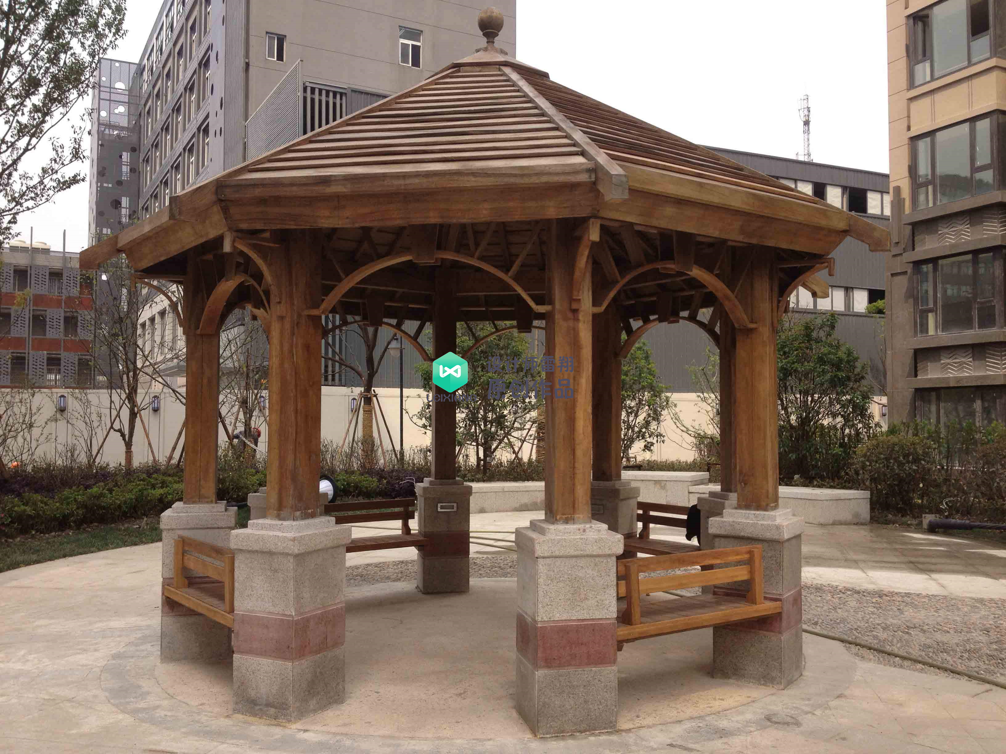 庭院凉亭设计,庭院景观凉亭制作过程