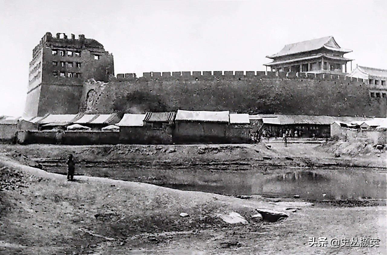 明清时期老北京安定门风貌,清末老北京的城门之永定门