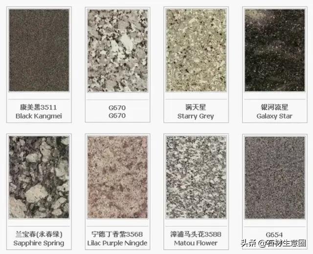 世界石材标准图谱电子书,常用石材品种名称大全图谱