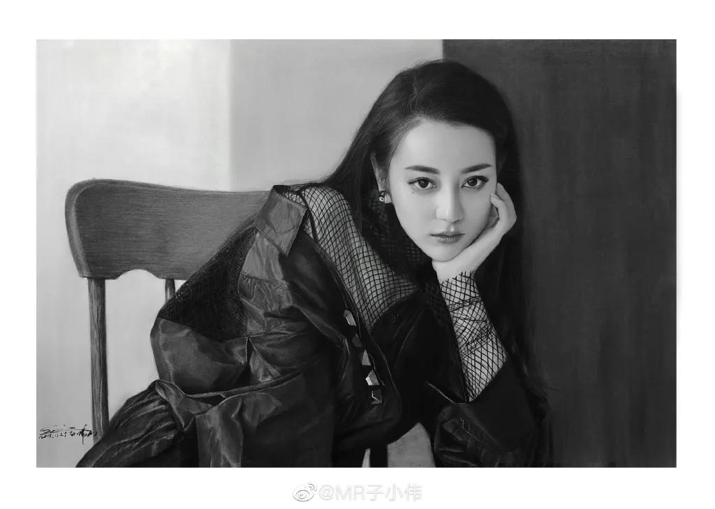 厉害了！他用一支铅笔把明星画了多个，如肖战、蔡徐坤、迪丽热巴