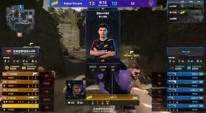 major传奇组navi对g2,19年major半决赛navi对战ence