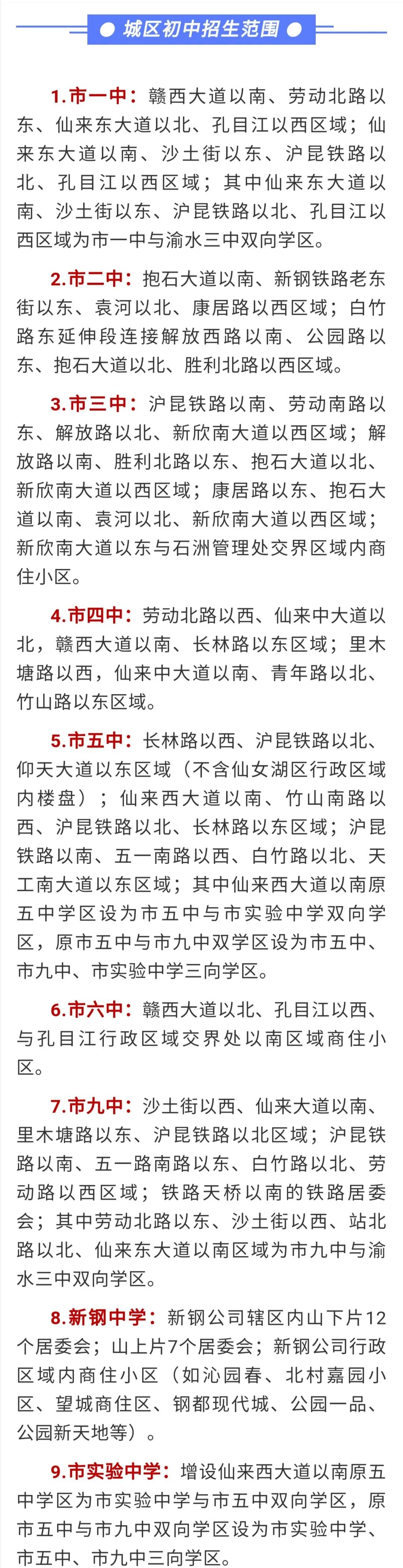 新余招生片区,新余2020小学招生划片图