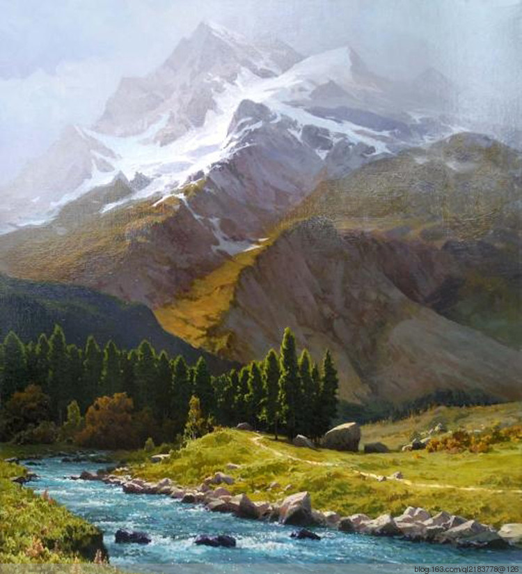 俄残荷罗斯油画风景70幅,俄罗斯画家的油画如诗如画美极了