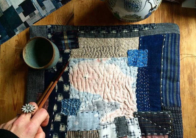 十字绣的平针回收针怎么绣,十字绣大面积不规则平针绣