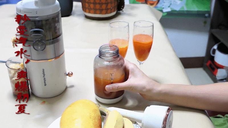 摩飞气泡原汁机苹果汁,来杯现榨果汁清凉一夏