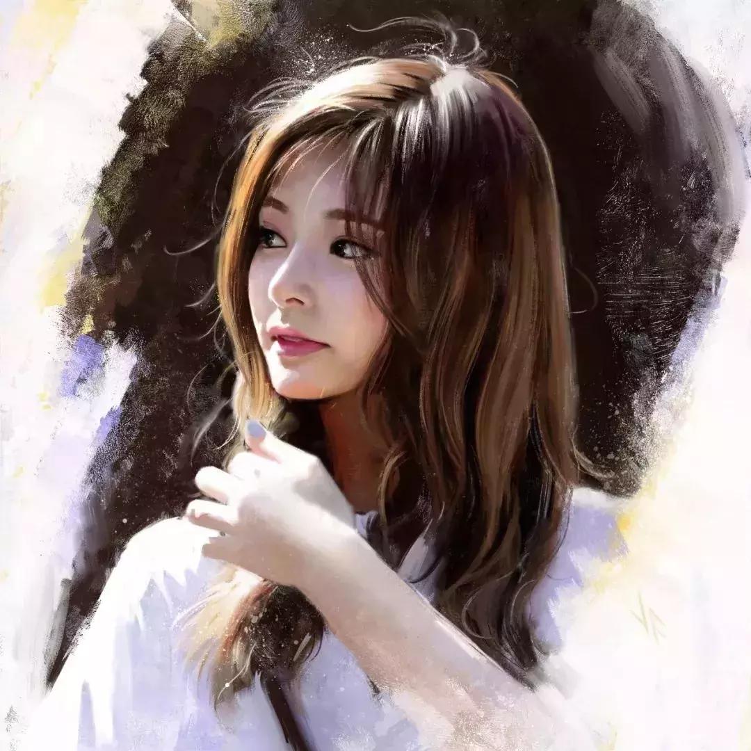 如何用手绘板画出油画纹理,画人物插画铅笔油画质感