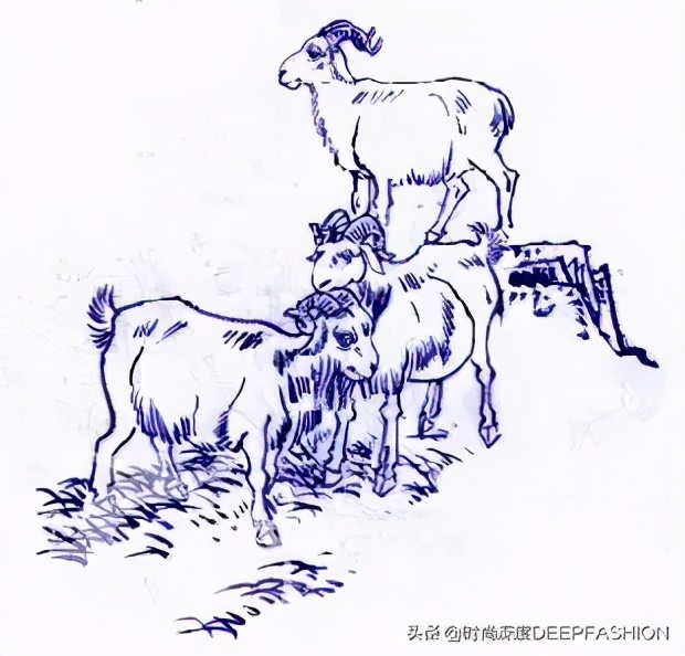 中国传统纹样“之”青花纹样