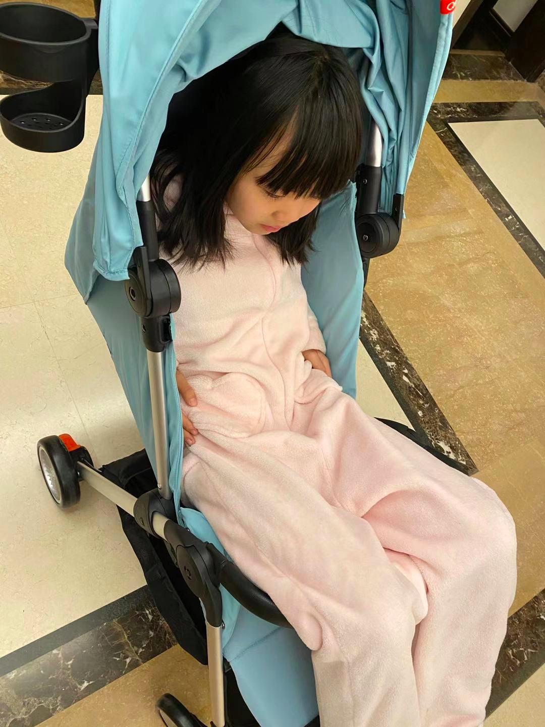 qborn婴儿推车粉色,秒收车