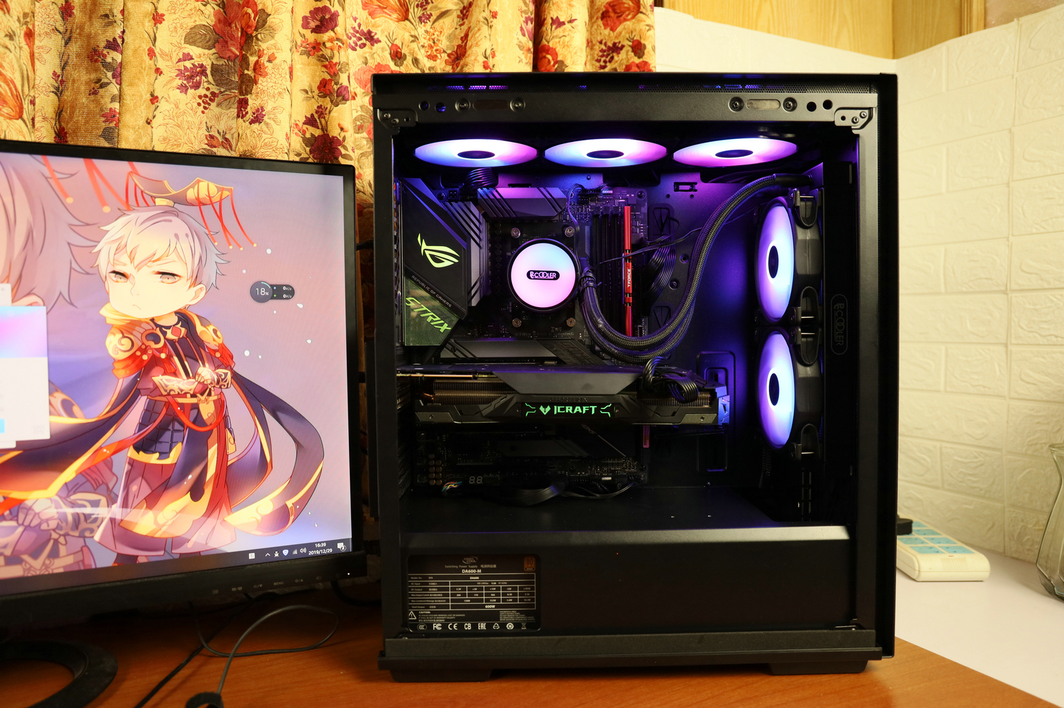 九州风神玄冰50机箱装机体验,九州风神460机箱