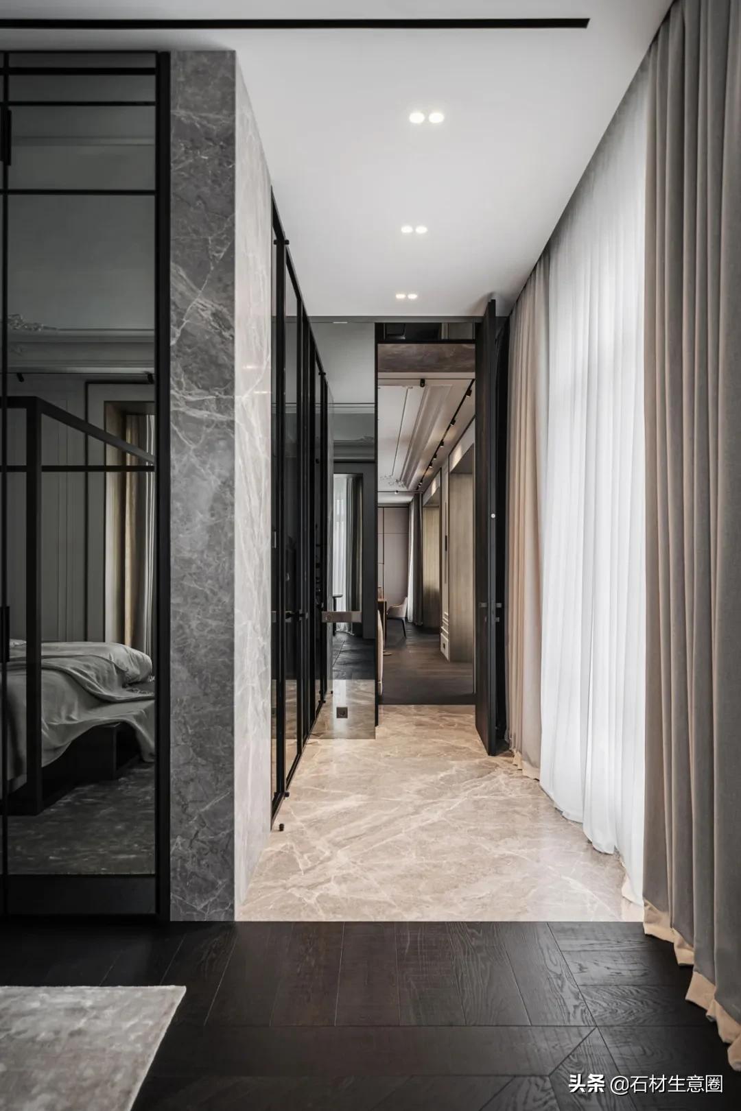 大理石做的浴室柜效果图,极简风格大理石浴室