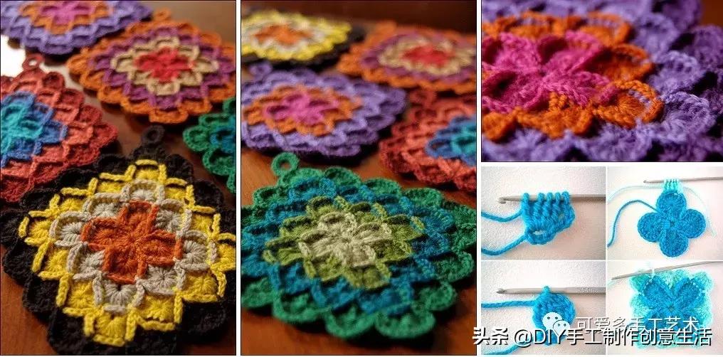 钩织春天的毛衣,钩编春天的花视频