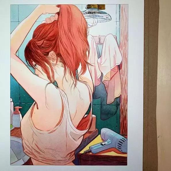 不务正业、跳钢管舞的她靠画羞羞画撩到46万粉丝,画作撩性格酷