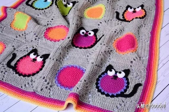 编织宝宝毯教程,编织漂亮婴儿卡通毯子