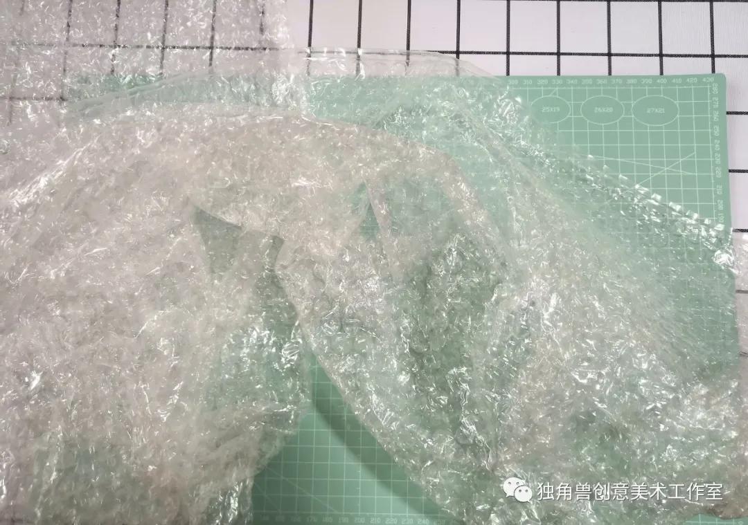 水果拼盘画画教程,气泡袋创意画教程