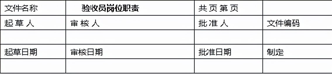 验收员的职务叫什么,验收员的工作