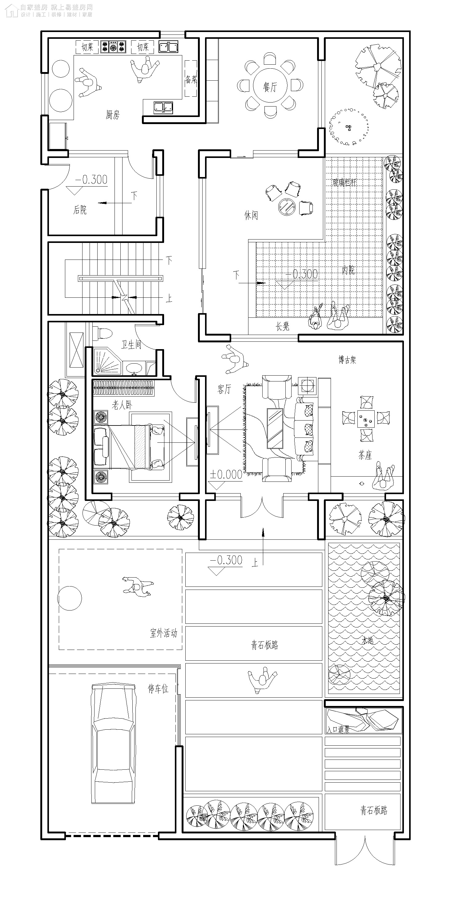 三层新中式别墅全套设计图纸,新中式合院别墅户型图纸