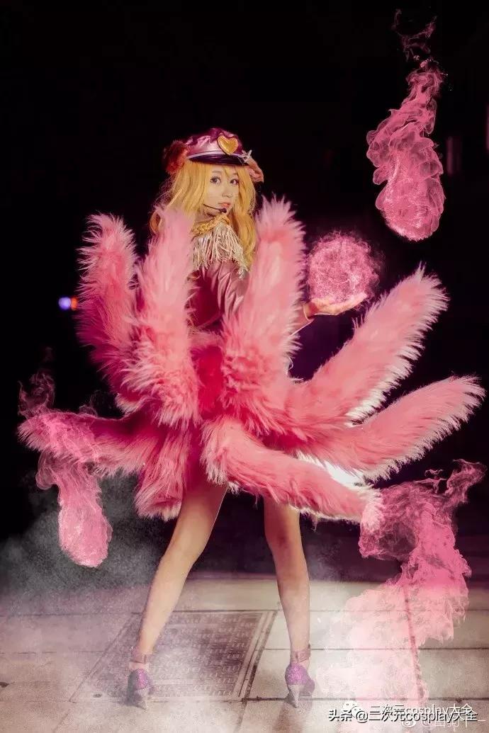 英雄联盟阿狸女团皮肤cos,阿狸偶像歌手cos