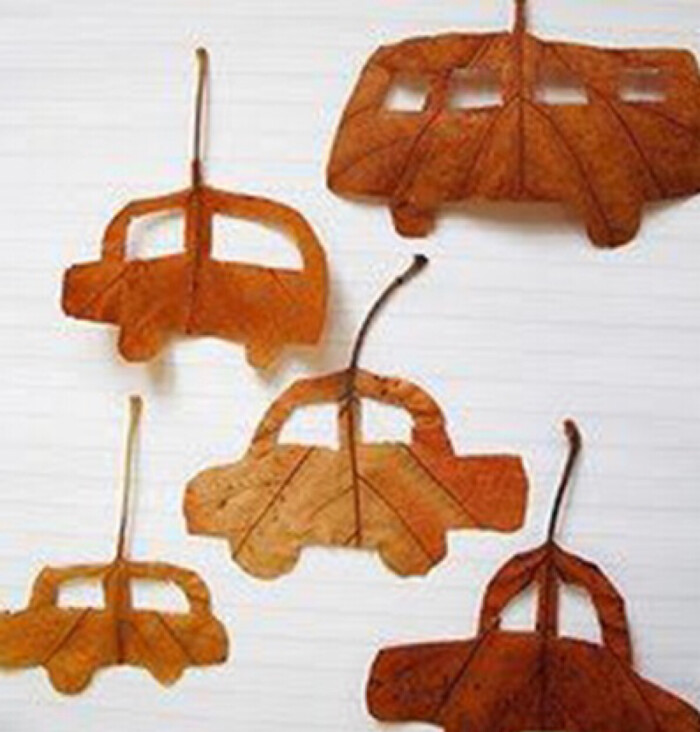 秋天最美的落叶手工,跟秋天有关的树叶手工超级简单