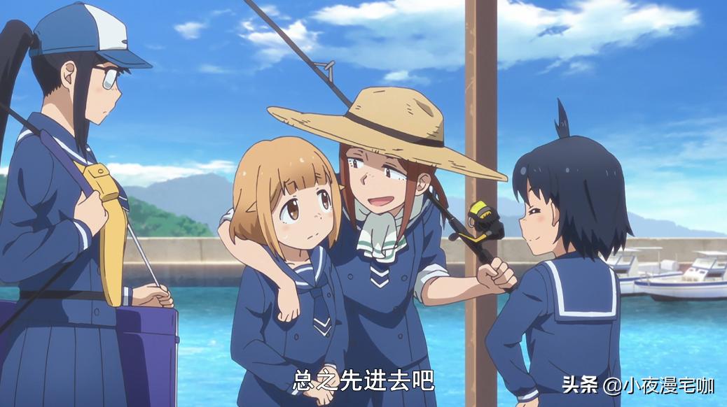 女主钓上个绅士八爪鱼，它被做成生鱼片不冤！《放学后海堤日记》