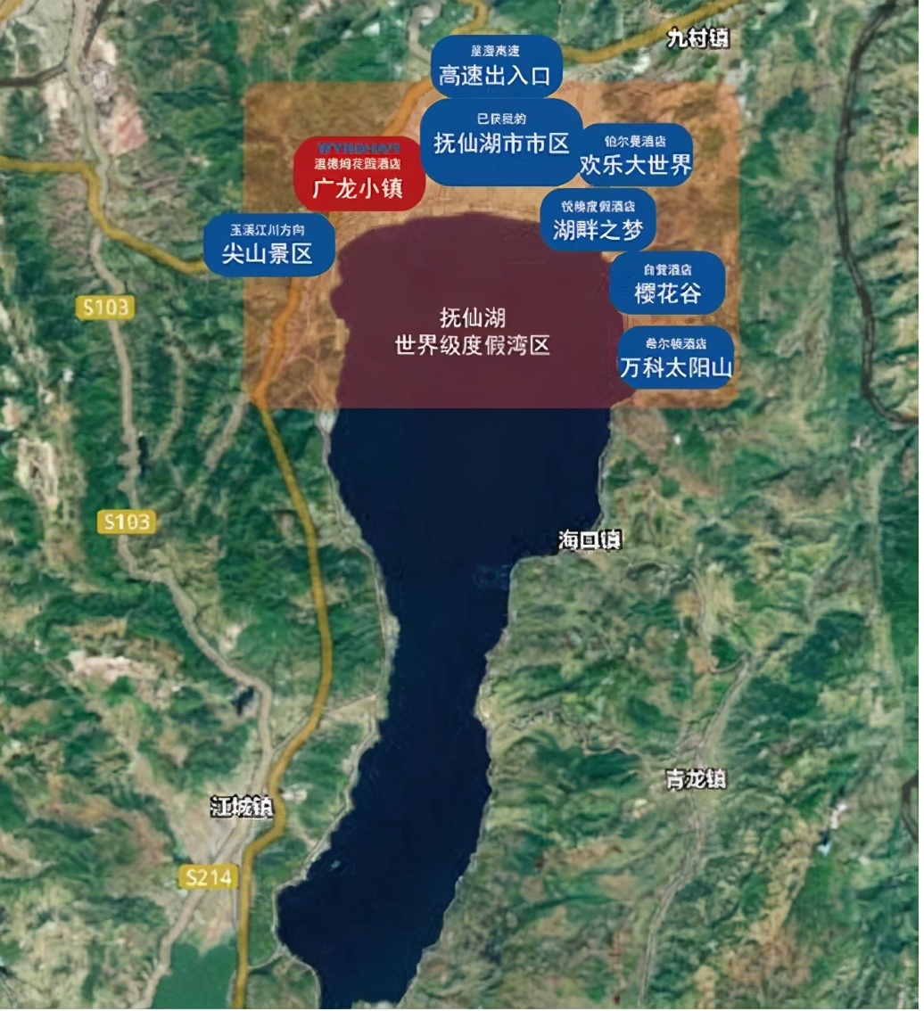 玉溪抚仙湖位置,玉溪抚仙湖买房哪里最好