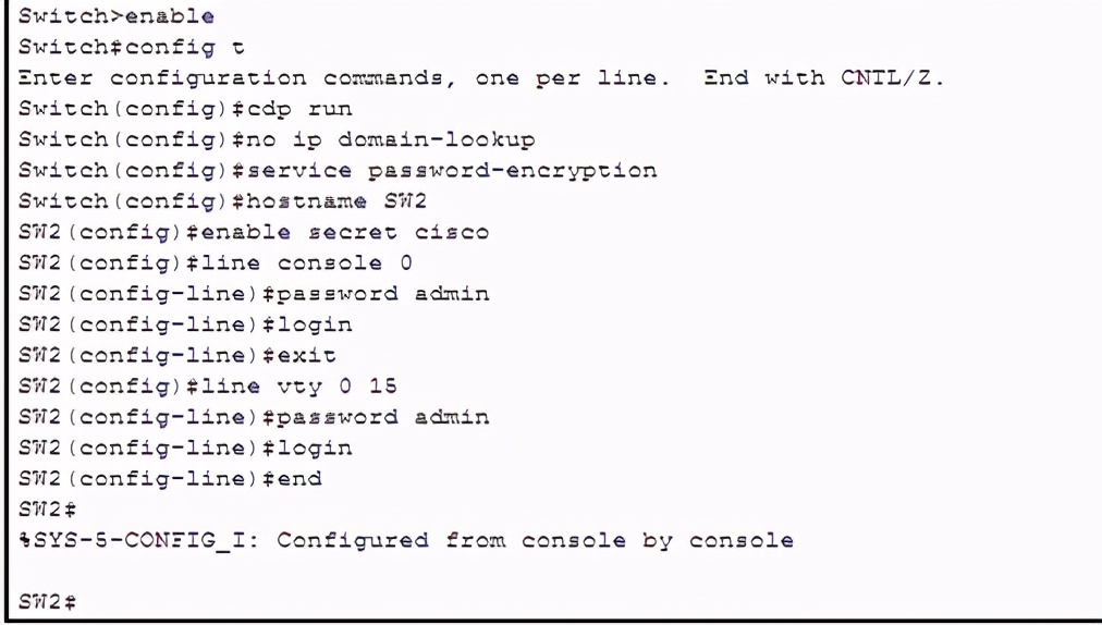 cisco交换机vlan配置实训心得,cisco交换机trunk配置