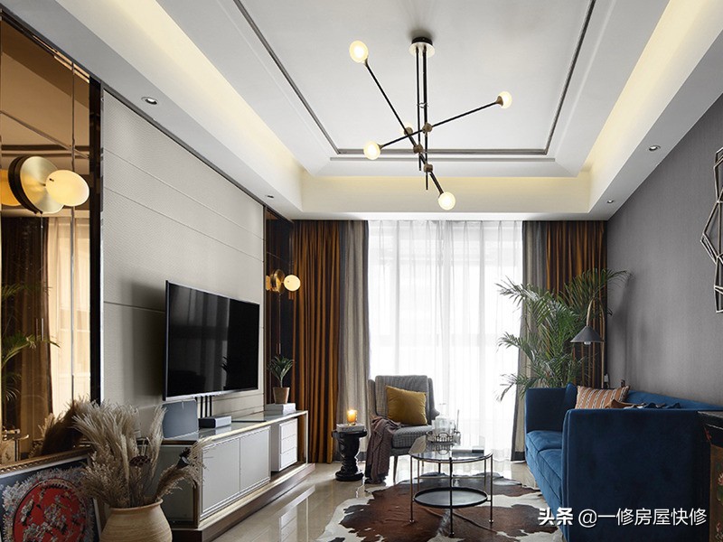 装修吊顶怎么处理梁,装修吊顶四角开裂怎么去维修