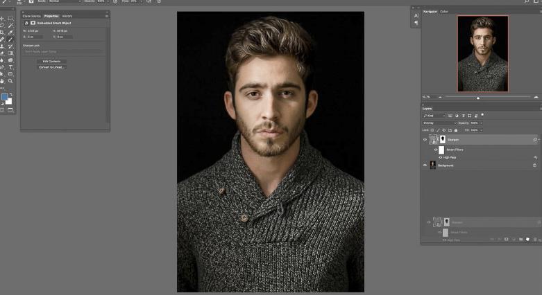 ps肖像处理,ps如何锐化人像面部