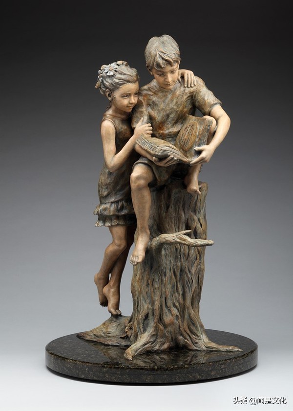 学赏画197:美女雕塑家米娅:灵感来自孩子们不断变化的个性