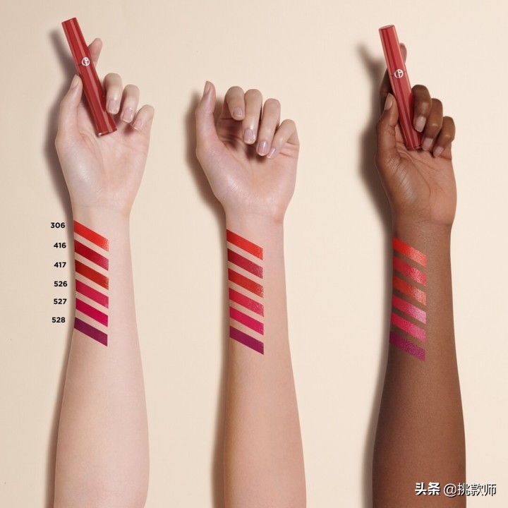 mac唇膏2022春季新品,阿玛尼挚爱唇膏201试色